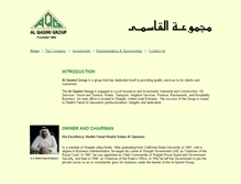 Tablet Screenshot of alqassemi.com